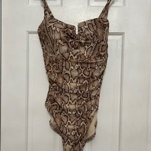 Medium snake print one peice